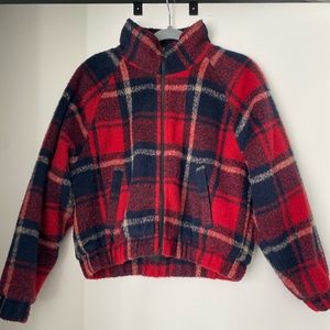 Aerie flannel bomber jacket